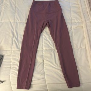 Purple Wunder Under Lululemon leggings